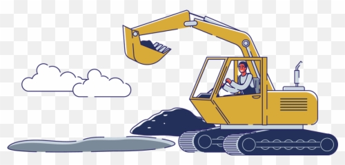 Excavator Icons Download Free Vectors U0026 Logos - Working In Road Drawing People png