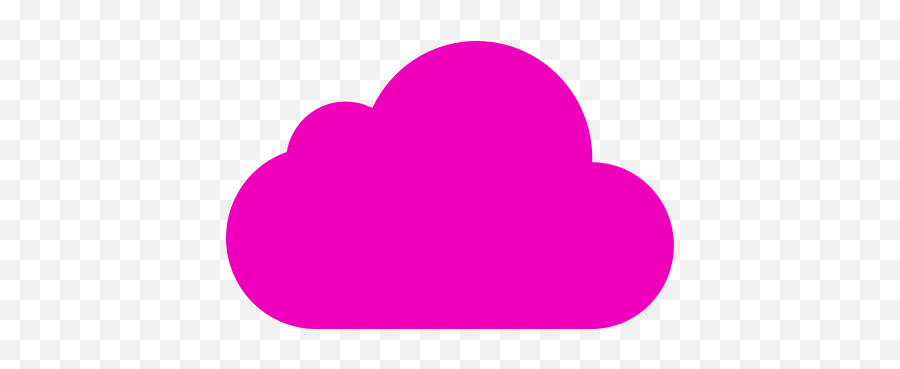 Pink Cloud Icon Png Symbol - Nuvem Rosa Png,White Cloud Icon Png