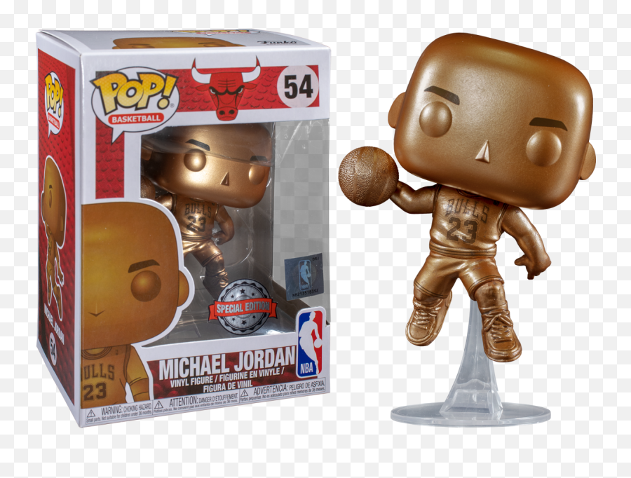 Nba Basketball - Michael Jordan Bronzed Us Exclusive Pop Vinyl Figure Funko Pop Michael Jordan Png,Michael Jordan Png