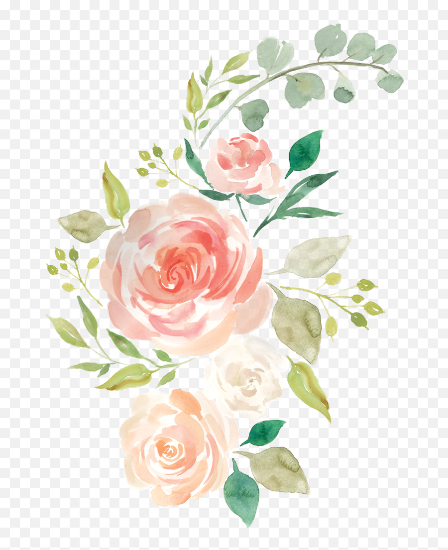 Watercolour Flowers Baby Bedding - Pastel Watercolor Flower Png,Flowers Png Tumblr