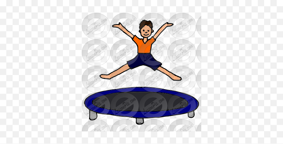 Trampoline Picture For Classroom Therapy Use - Great Trampoline Spit Png,Trampoline Icon