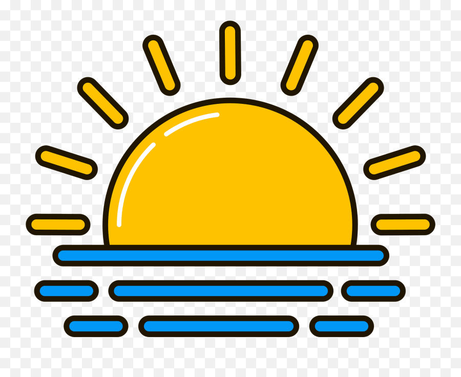 Sunrise Clipart Free Download Transparent Png Creazilla - Sunrise Clipart Png,Rising Sun Icon