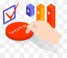 Voting Booth Icon - Download Flat Style Statistical Graphics png