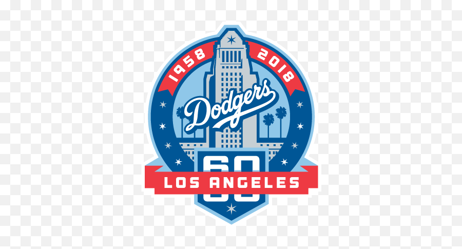 Dodgers Unveil 60th Anniversary Logo - Dodgers 60th Anniversary Logo Png,Dodgers Png