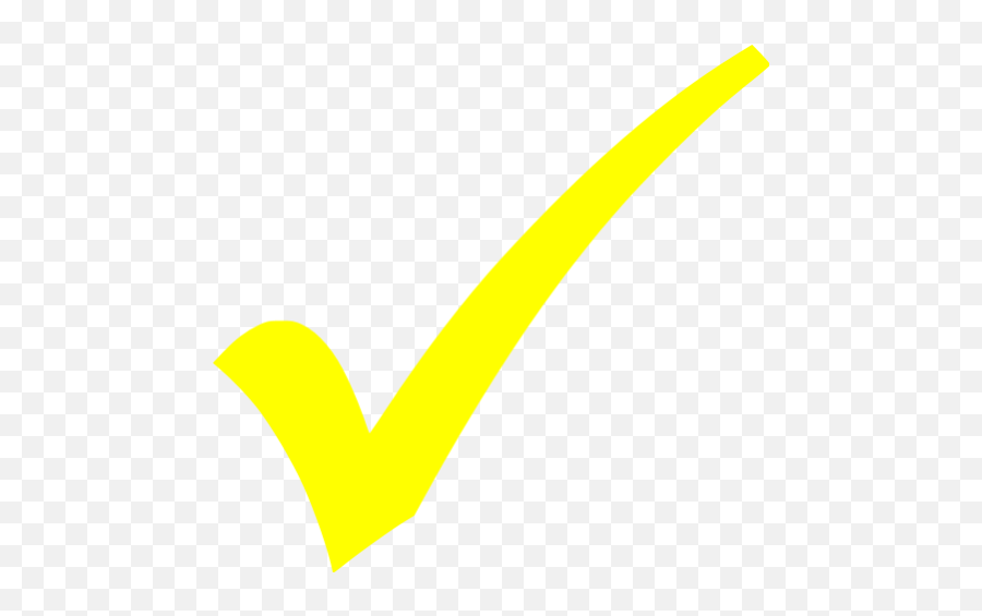 Yellow Check Mark 3 Icon - Free Yellow Check Mark Icons Yellow Check Mark Icon Png,Free Check Mark Icon