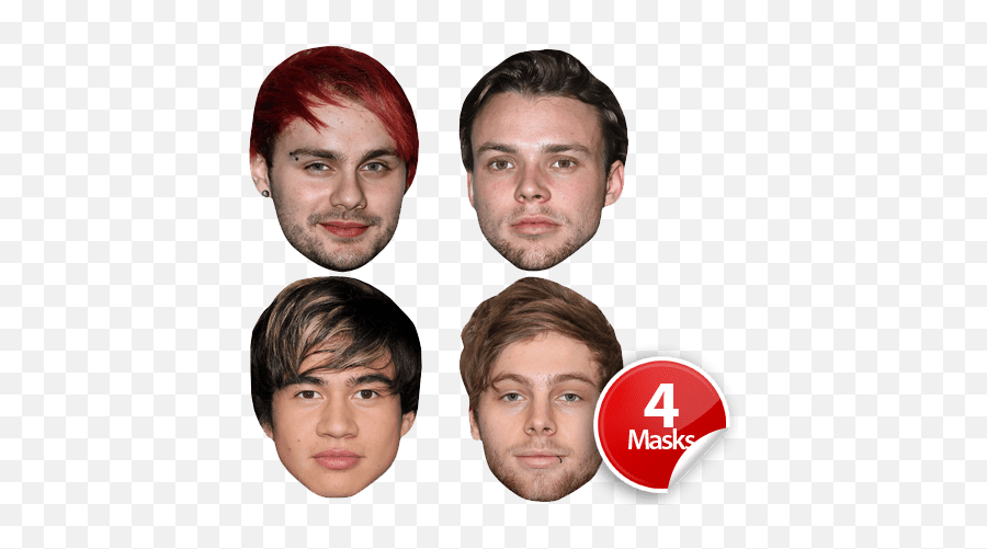 5 Seconds Of Summer Mask Pack - Little Mix Mask Png,5 Seconds Of Summer Logo