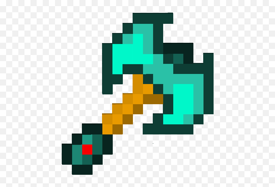 Download Minecraft Diamond Axe Texture - Minecraft Stone Axe Transparent Png,Flappy Bird Png