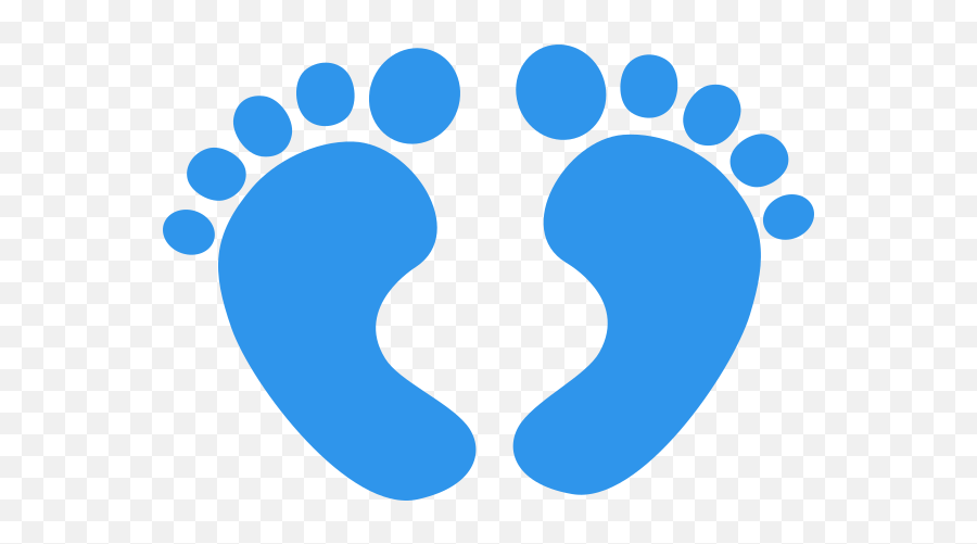 Foot Print - Blue Baby Foot Png,Foot Print Png