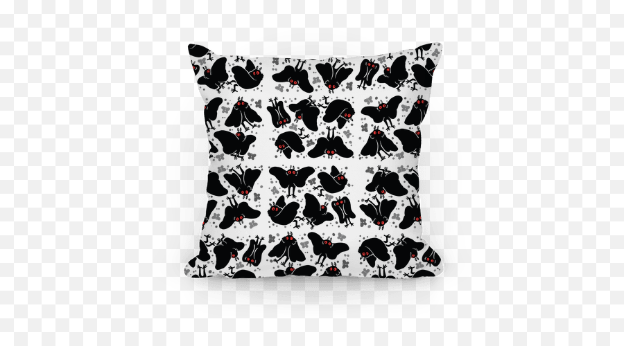Cute Mothman Pattern Pillows Lookhuman - Cushion Png,Mothman Png