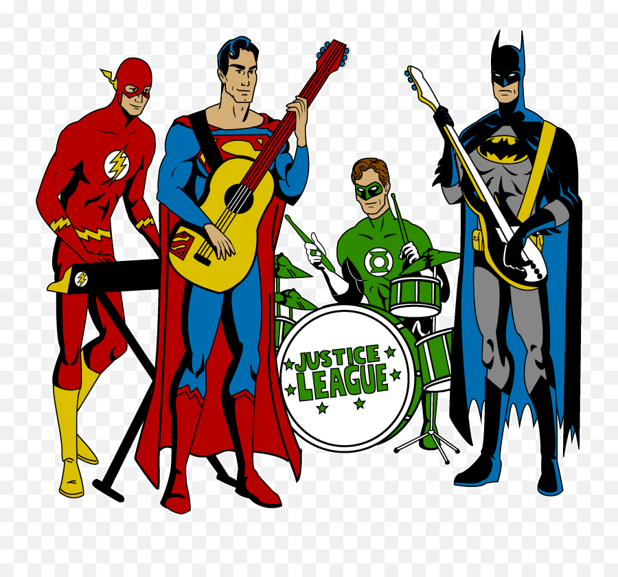Download Free Png Rock Band Clipart - Justice League Band,Rock Band Png