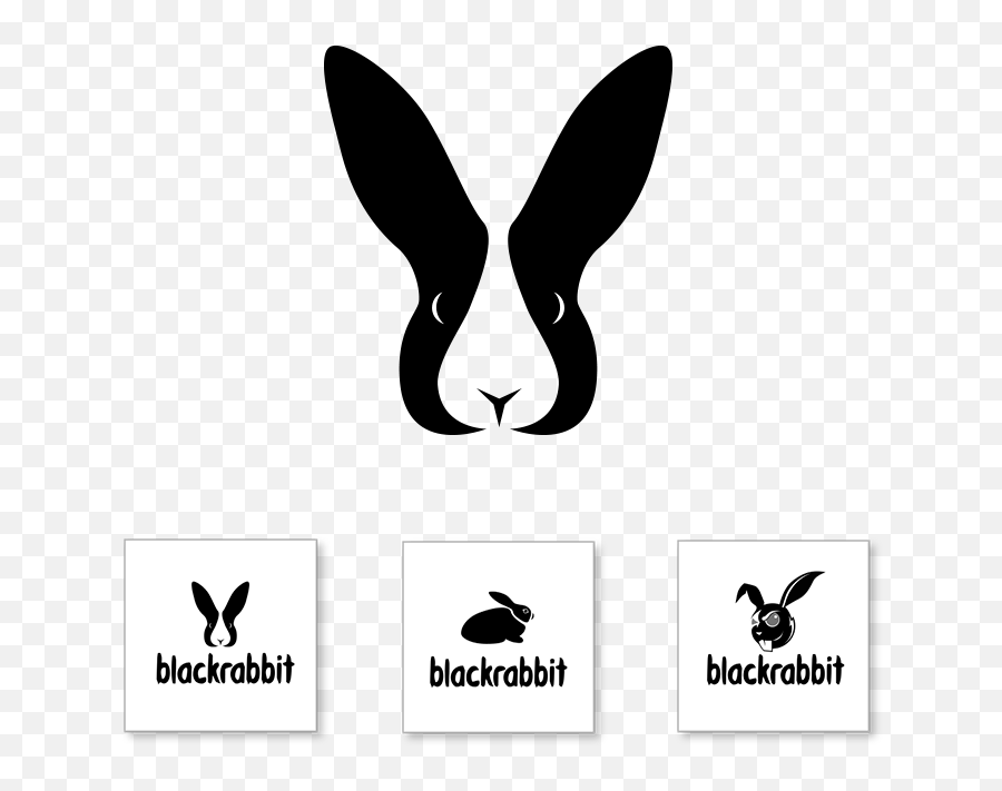Logo Design - Black Rabbit Png,Rabbit Logo