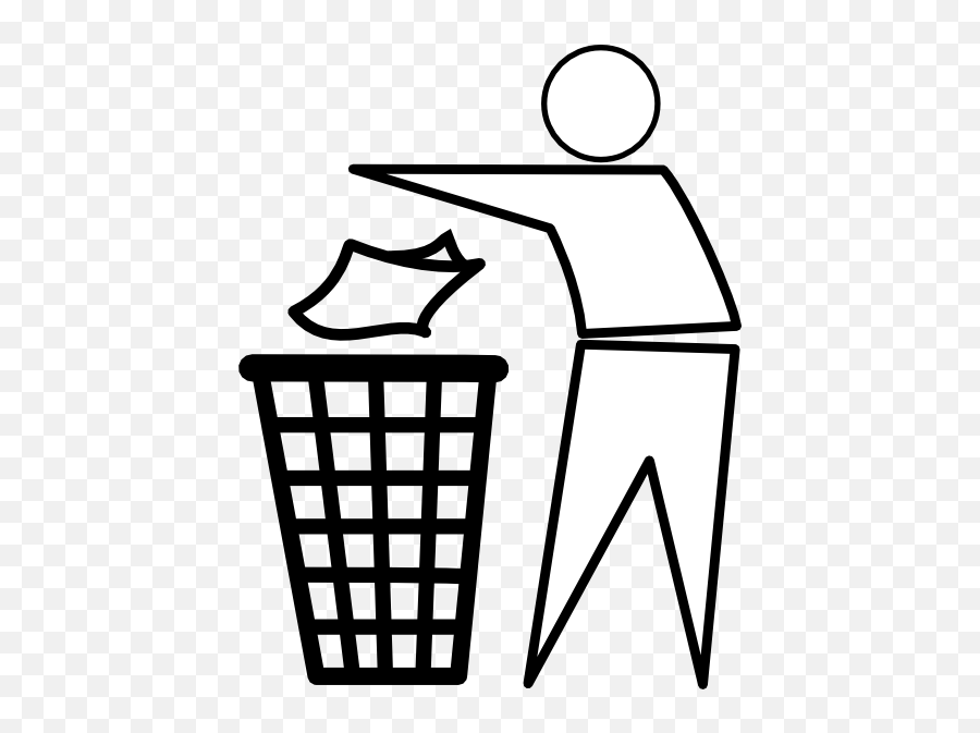 Download Hd Recycle Bin Person Outline Clip Art - Don T Recycle Bin Logo Png,Person Outline Png