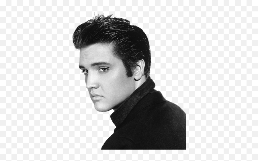Elvis Presley Side View Black And White - Portrait Elvis Presley Png,Elvis Png