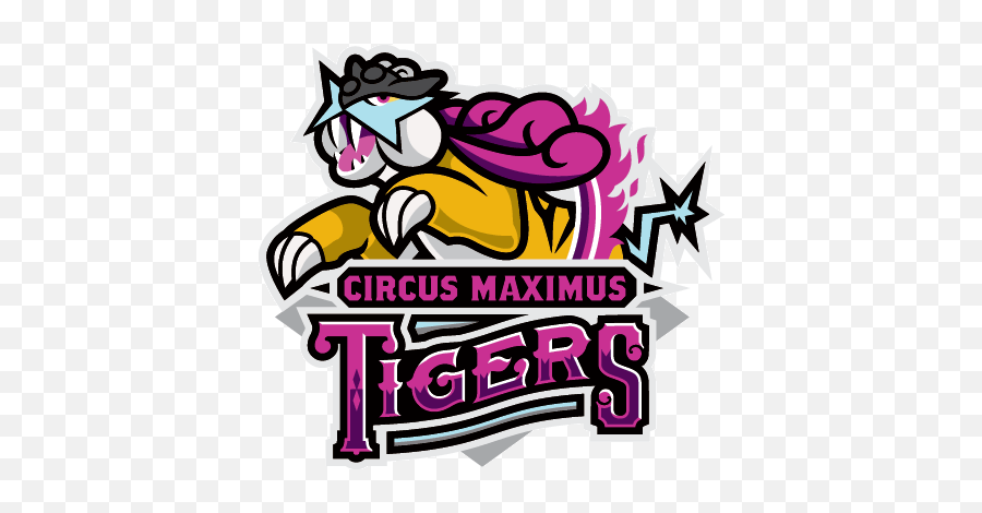 Circus Maximus Tigers Raikou Logo Designed For Smogon - Circus Maximus Tigers Png,Pokemon Logo