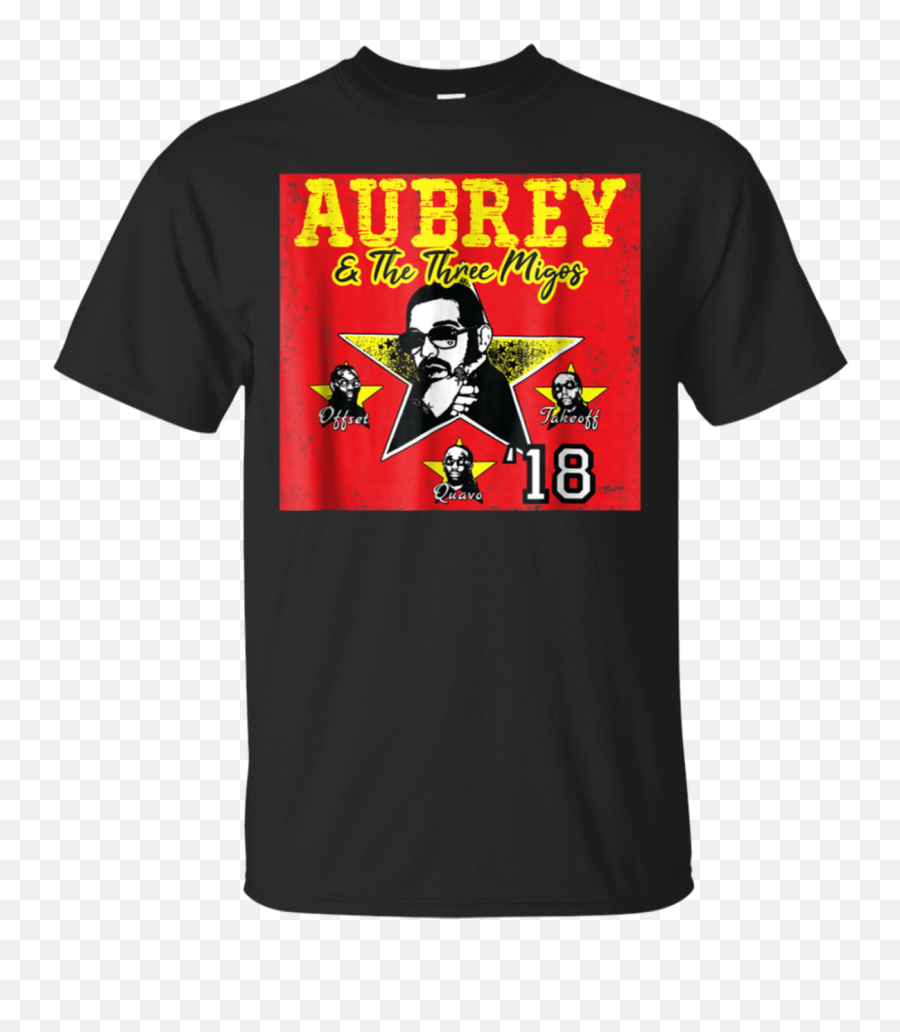Aubrey U0026 The Three Migos Tour 2018 T Shirt - Active Shirt Png,Quavo Png