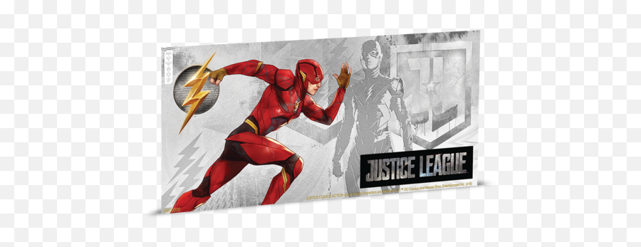 Justice League Series - The Flash 5g Silver Coin Note New Justice League Series Superman 5g Silver Coin Note Png,The Flash Png
