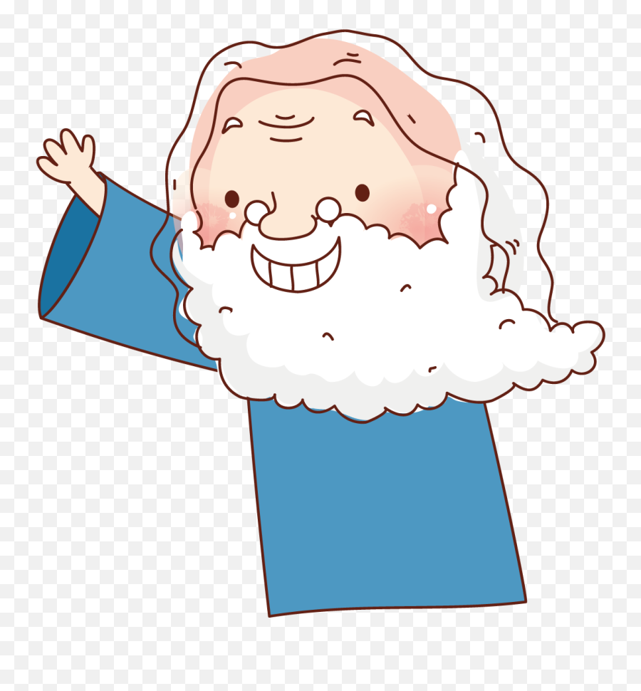 White Beard Grandfather Cartoons - Grandfather With A Long Beard Cartoon  Png,White Beard Png - free transparent png images 