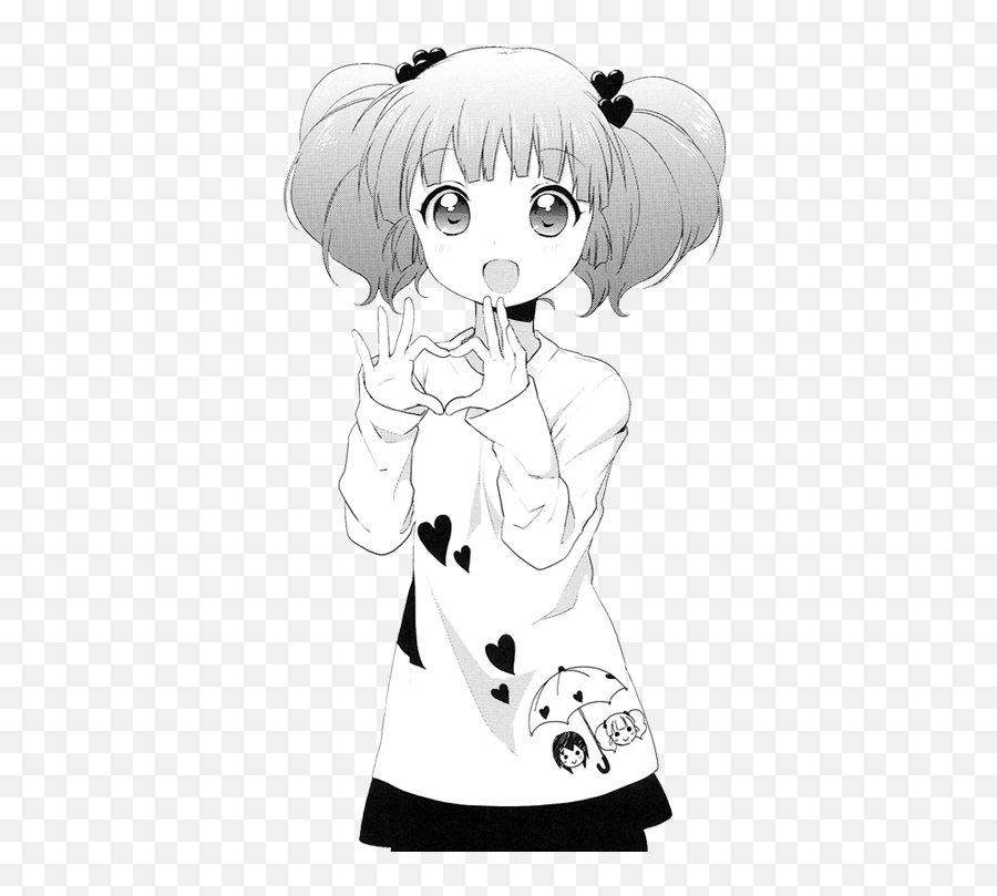 Anime Cute Girl And Heart - Image 661411 On Favimcom Manga Yuru Png,Cute Anime Girl Transparent