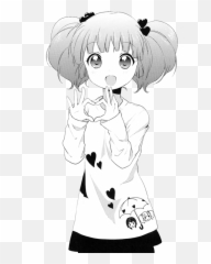 Anime Cute Girl And Heart - Image 661411 On Favimcom Manga Yuru Png,Cute Anime Girl Transparent