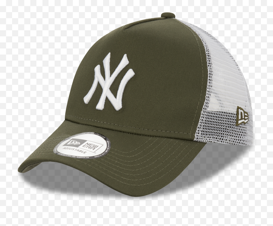 New York Yankees Khaki A Frame Trucker Era Cap Co - New Era Trucker Cap Khaki Png,New York Yankees Logo Png