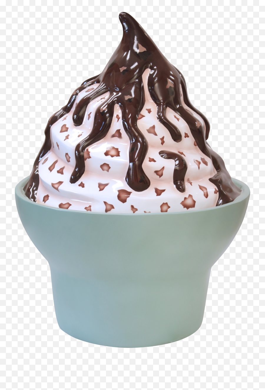 Ice Cream Cup Chocolate Sundae Over Sized Statue - Ice Cream Png,Ice Cream Sundae Png