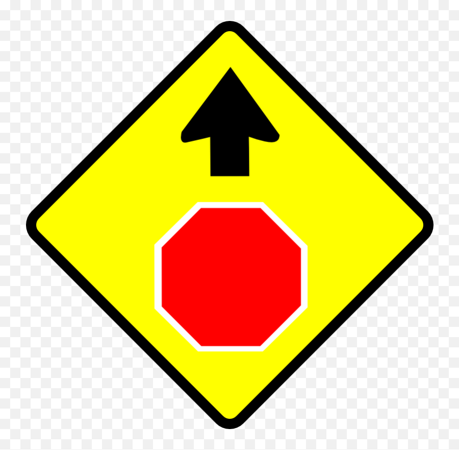 Stop Sign Png - Stop Sign Ahead Png,Yield Sign Png