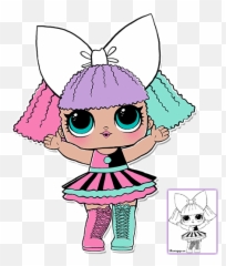 Lol Surprise Doll Coloring Pages - Pranksta png