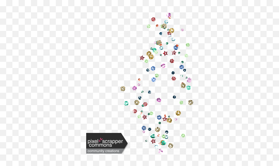 Sequin Scatter 02 Graphic - Christmas Tree Png,Sequins Png