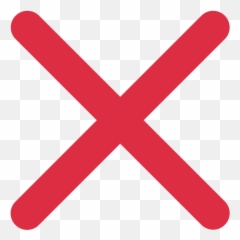 Cross Mark Emoji Meaning With - X png