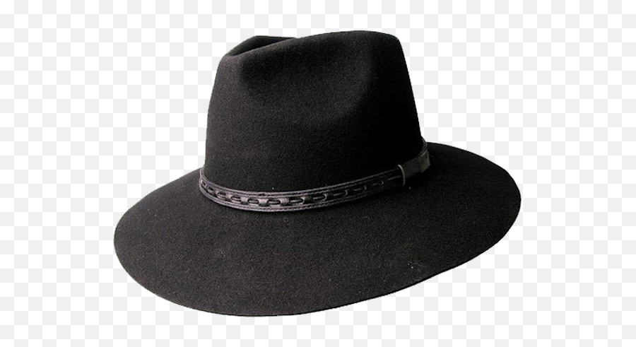 Kakadu Taree Hat In Black Wool Felt - Stetson Bat Masterson Hat Png,Black Cowboy Hat Png