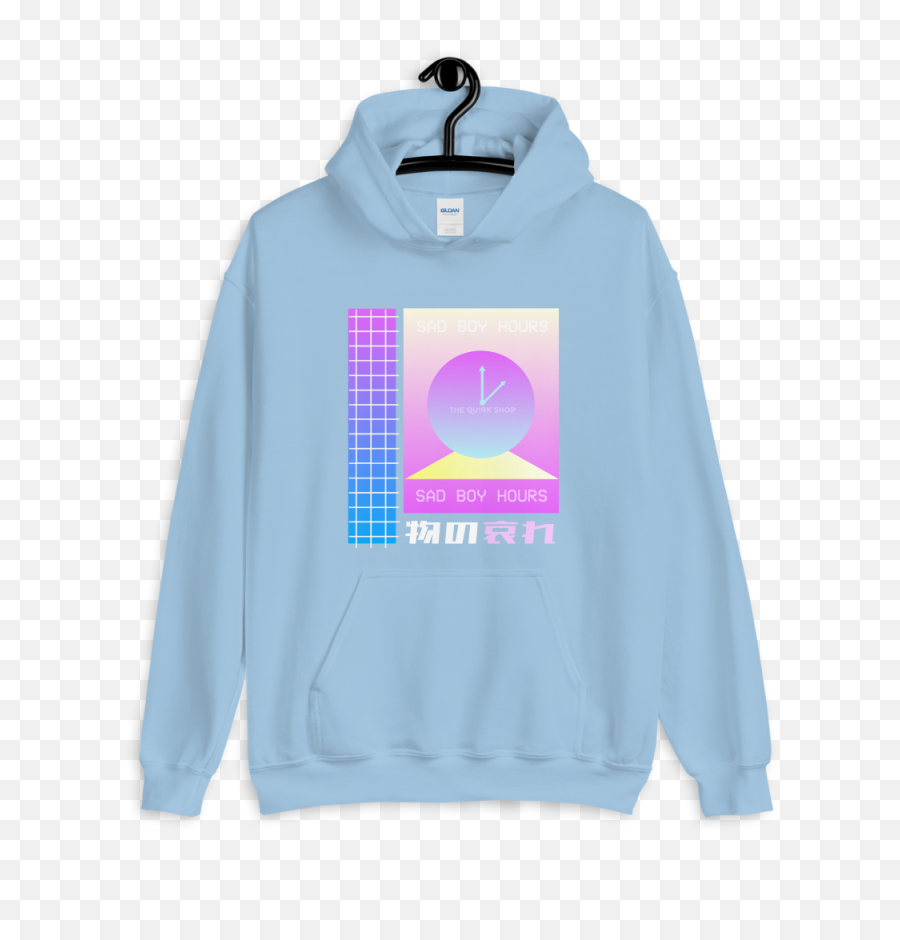 Sad Boy Hours Retro Vaporwave Hoodie - Treat People With Kindness Hoodie Blue Png,Sad Guy Png