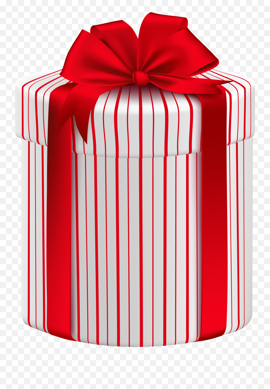 Gift Box With Red Bow Png Clipart Image - Red Transparent Background Gift Box Christmas,Box Clipart Png