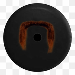 2018 2019 Wrangler Jl Backup Camera Brown Handlebar Mustache Funny Spare Tire Cover For Jeep Rv 32 Inch - Walmartcom Portrait Of A Man png