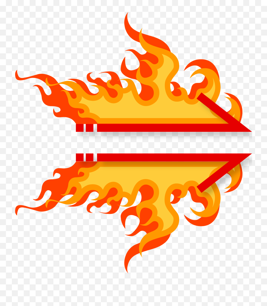 Fire Flame Arrow Clipart - Flame Fire Arrow Png,Fire Transparent Png