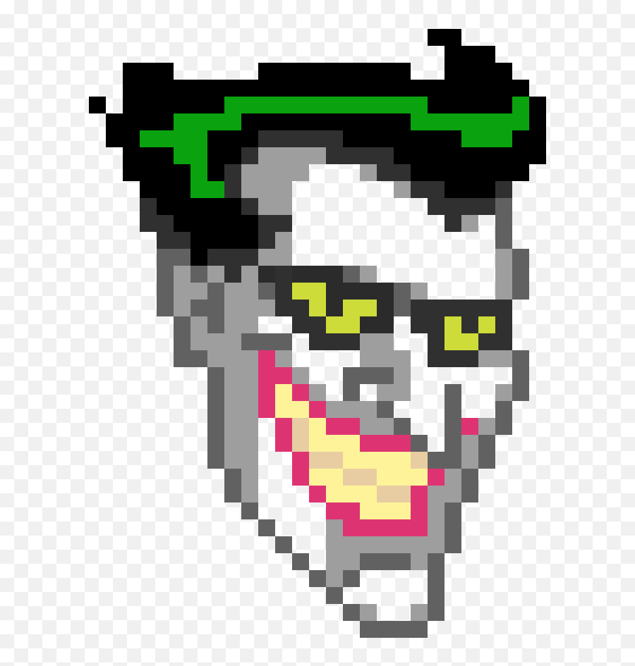 Download The Joker - Joker Pixel Art Minecraft Full Size Minecraft Pixel Art Joker Png,Pixel Art Transparent