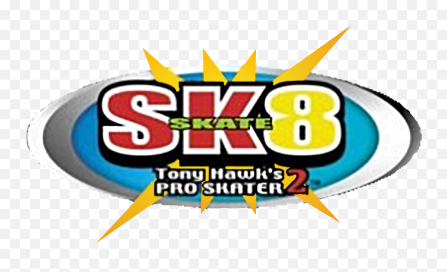 Download Hd Sk8 Tony Hawku0027s Pro Skater 2 Logo Transparent - Language Png,Tony Hawk Png