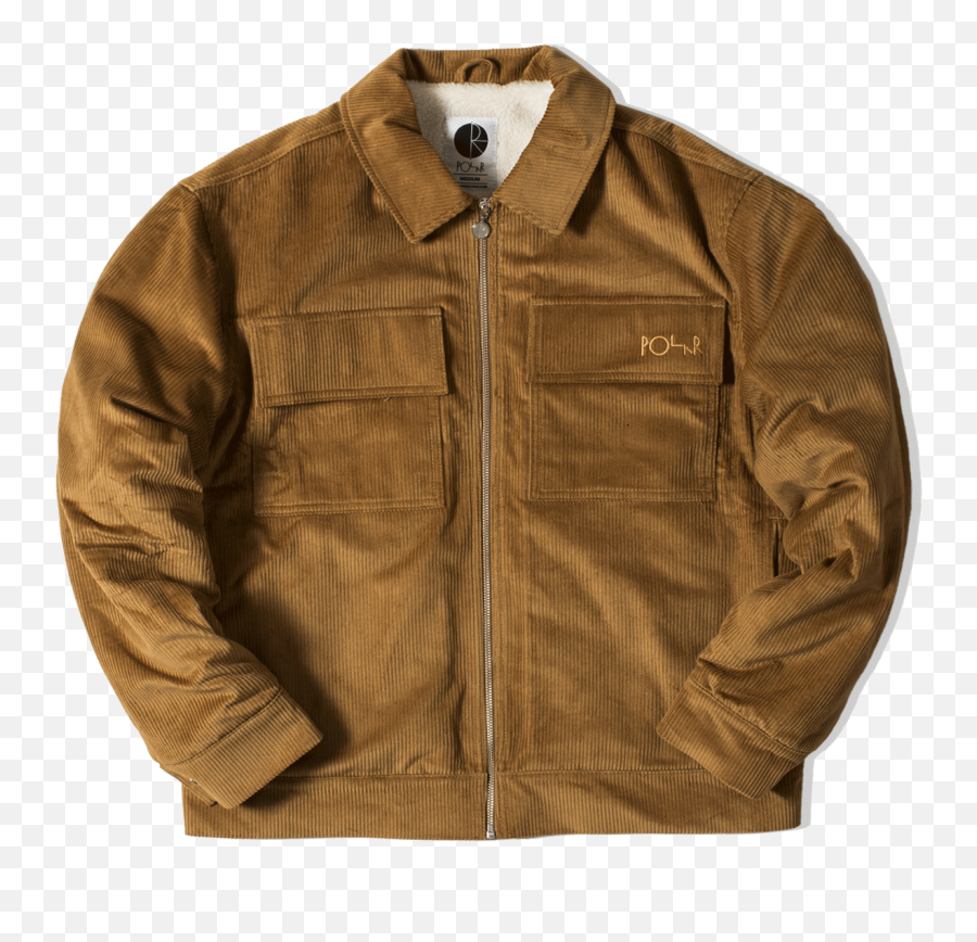 Polar Jackets Cord Jacket Brown Pol - Cj000tanm One Zipper Png,Cj Png