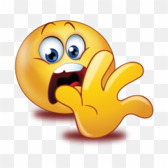 Scared Emoticon Yellow Color 14033552 PNG