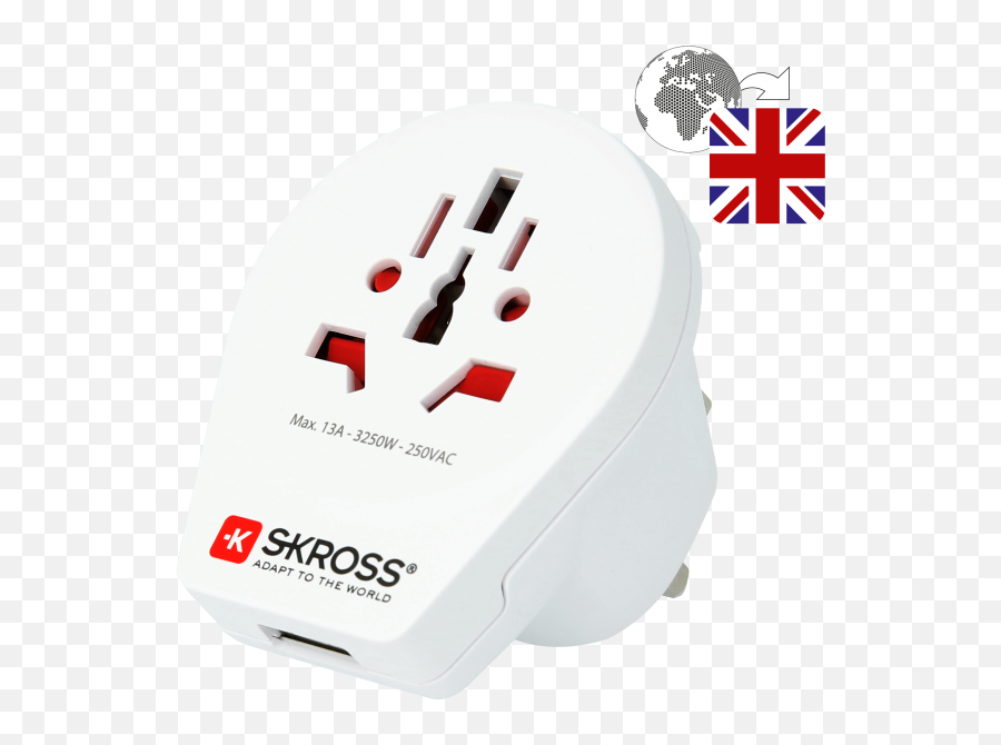 Country Adapter World To Uk Usb - Portable Png,Usb 3 Icon