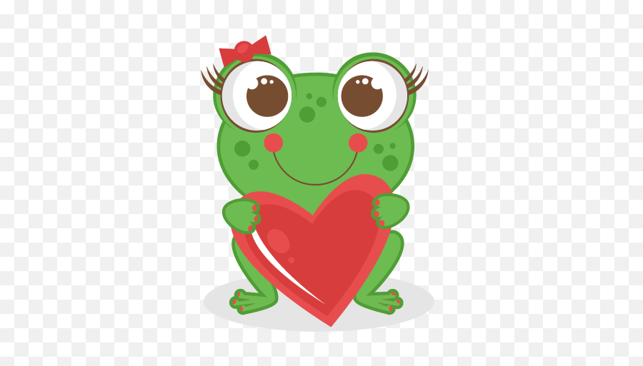 Love Frog Scrapbook Titles Svg Cutting Files Cut - Valentine Frog Clipart Png,Frog Icon Png