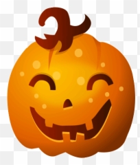 Halloween Stickers - Pumpkin Smile Emoji Gif png