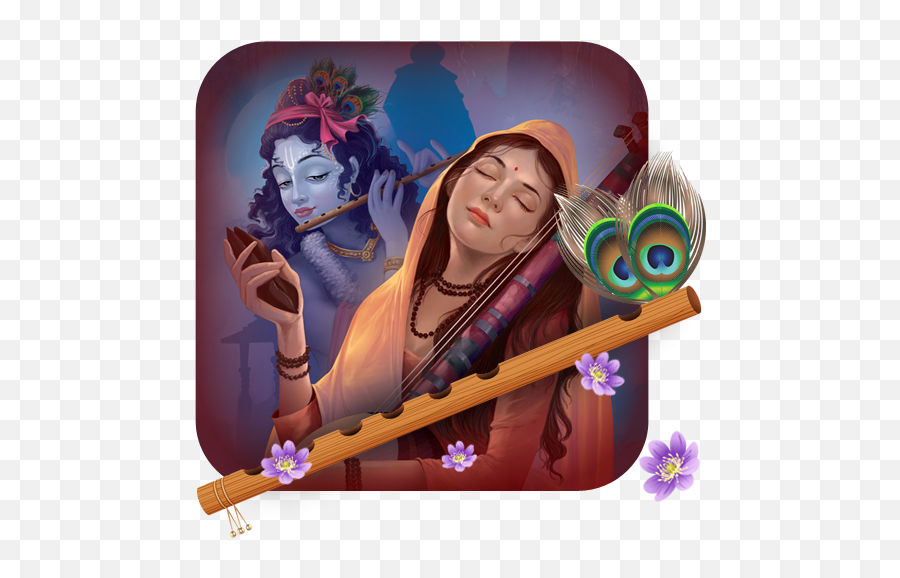 Lord Shri Krishna Theme Apk 1 - Mira Love Quotes In Hindi Png,Krishna Icon