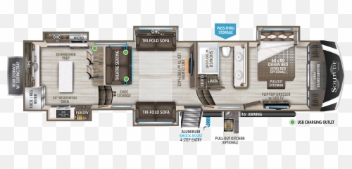 390rk - Grand Design Solitude 390rk png