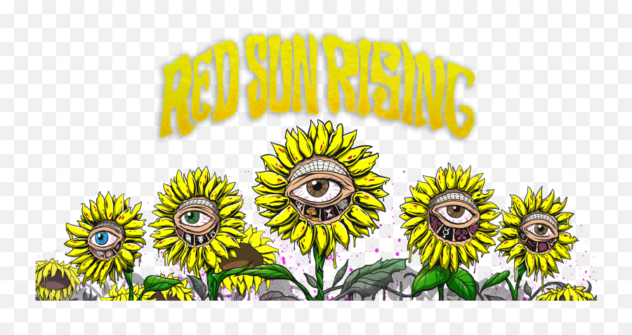Red Sun Rising Thread Transparent Png - Red Sun Rising Band,Red Sun Png