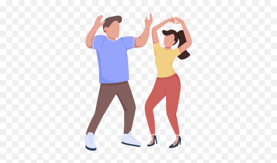 Dancing Couple Icon - Download In Rounded Style Vector Personaje Bailando Png,Couple Icon