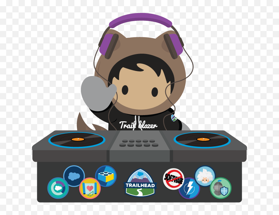 Sample Gallery Trailmix - Salesforce Trailhead Icon Full Astro Salesforce Mascot Png,Icon Dj Mixer