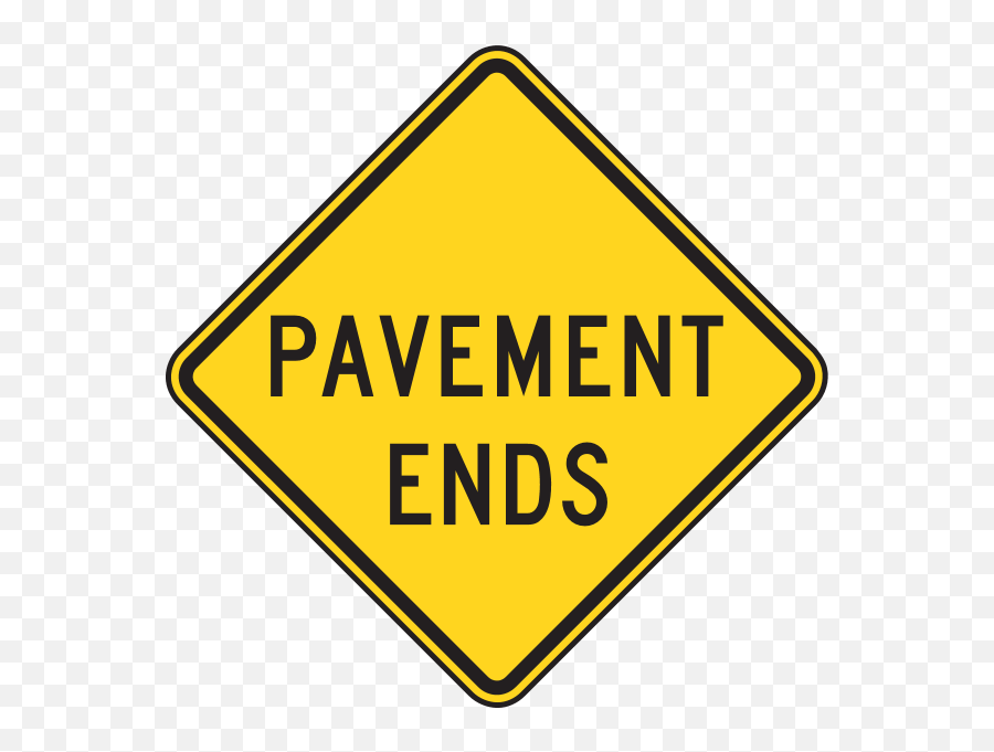 Pavement Ends Road Sign Logo Download - Logo Icon Png Svg,Paving Icon
