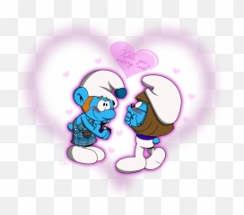 Primarella 28 15 U0027shiniu0027 By Shini - Smurf U0027 Shini And Gutsy Smurf Love Png,Smurf Png