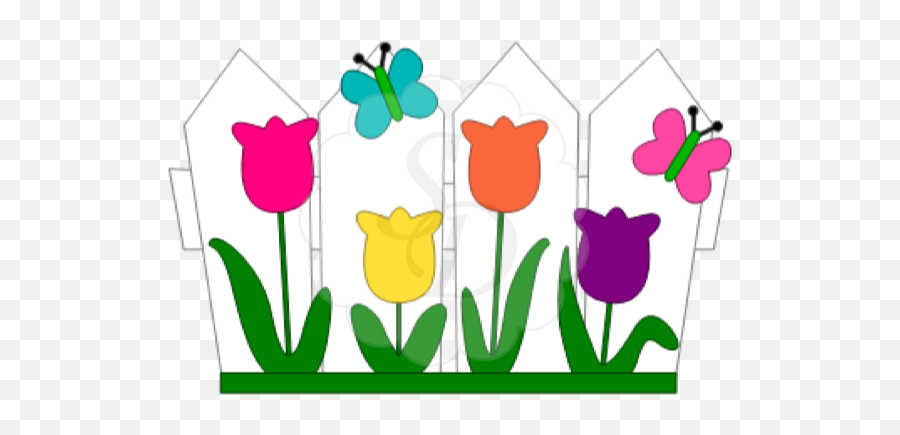 Download Flower Bed Available - Clipart Fence With Flowers Png,Flower Bed Png