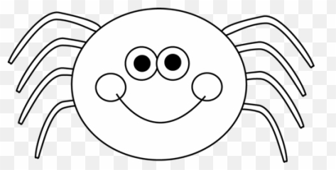 Spider Black And White Halloween Clipart - Mycutegraphics Black And White png
